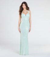 Brenna Halter Mermaid Sequin Formal Dress