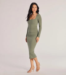 Always A Good Time Long Sleeve Midi Dress