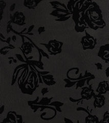 Heart Breaker Velvet Floral Pattern Halter Mini Dress