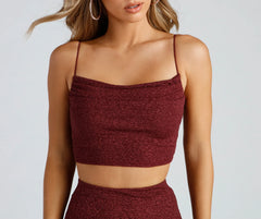 Glow On Glitter Crop Top