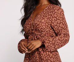 Purrfect Match Leopard Print Tunic
