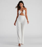 Sleek And Sultry Halter Jumpsuit