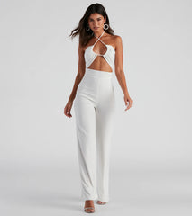Sleek And Sultry Halter Jumpsuit