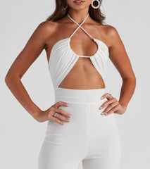 Sleek And Sultry Halter Jumpsuit