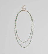 On Trend Layered Bead Necklace