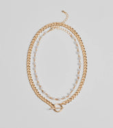 Sleek Glam Two-Pack Chain Necklace Set