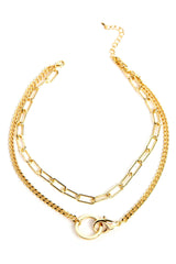2 Chain Clasp Necklace