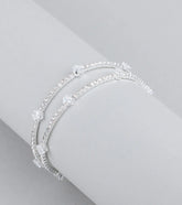 Gorgeous Shine Cubic Zirconia Cuff Bracelet
