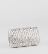 Glam Soiree Rhinestone Baguette Clutch