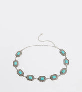 Western Winds Stone Concho Chain Belt