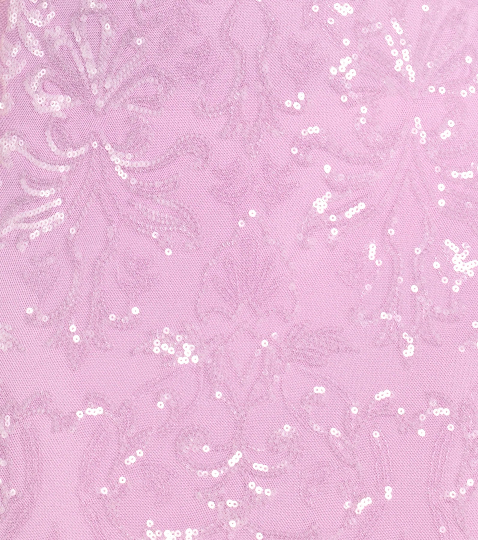 Mariah Lace-Up Slit Sequin Formal Dress