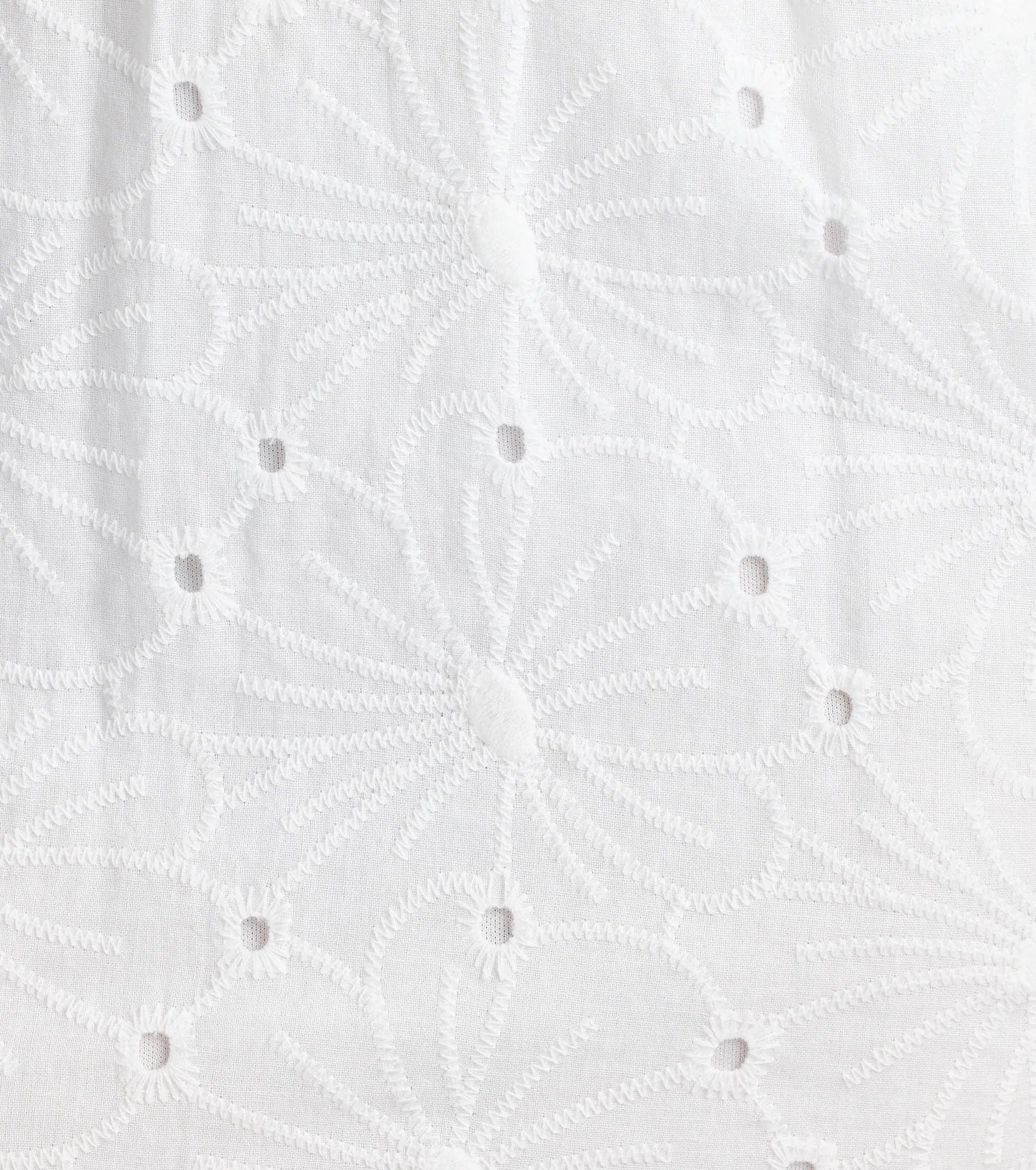 Here To Be Loved V-Neck Eyelet Skater Mini Dress