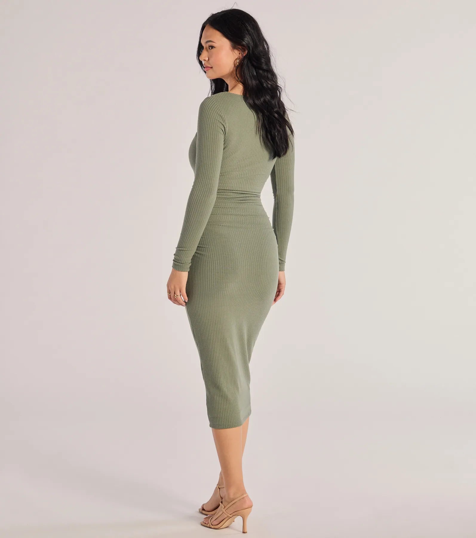 Always A Good Time Long Sleeve Midi Dress