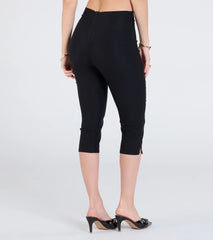 90s Sleek High-Rise Capri Pants