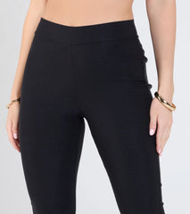 90s Sleek High-Rise Capri Pants