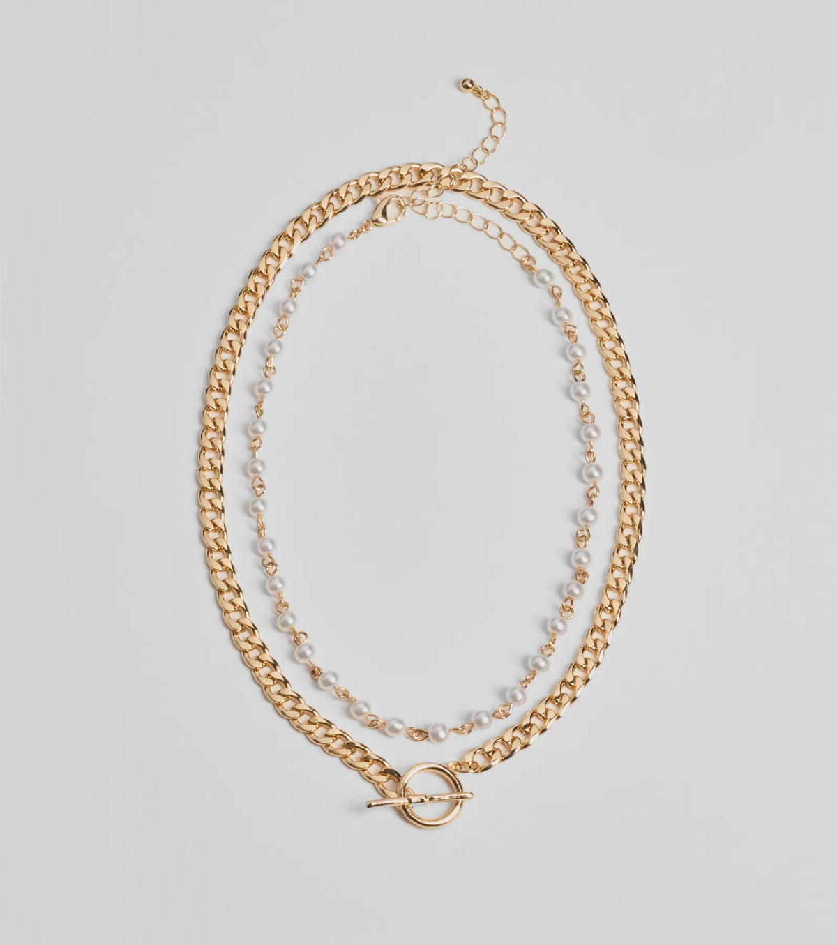 Sleek Glam Two-Pack Chain Necklace Set