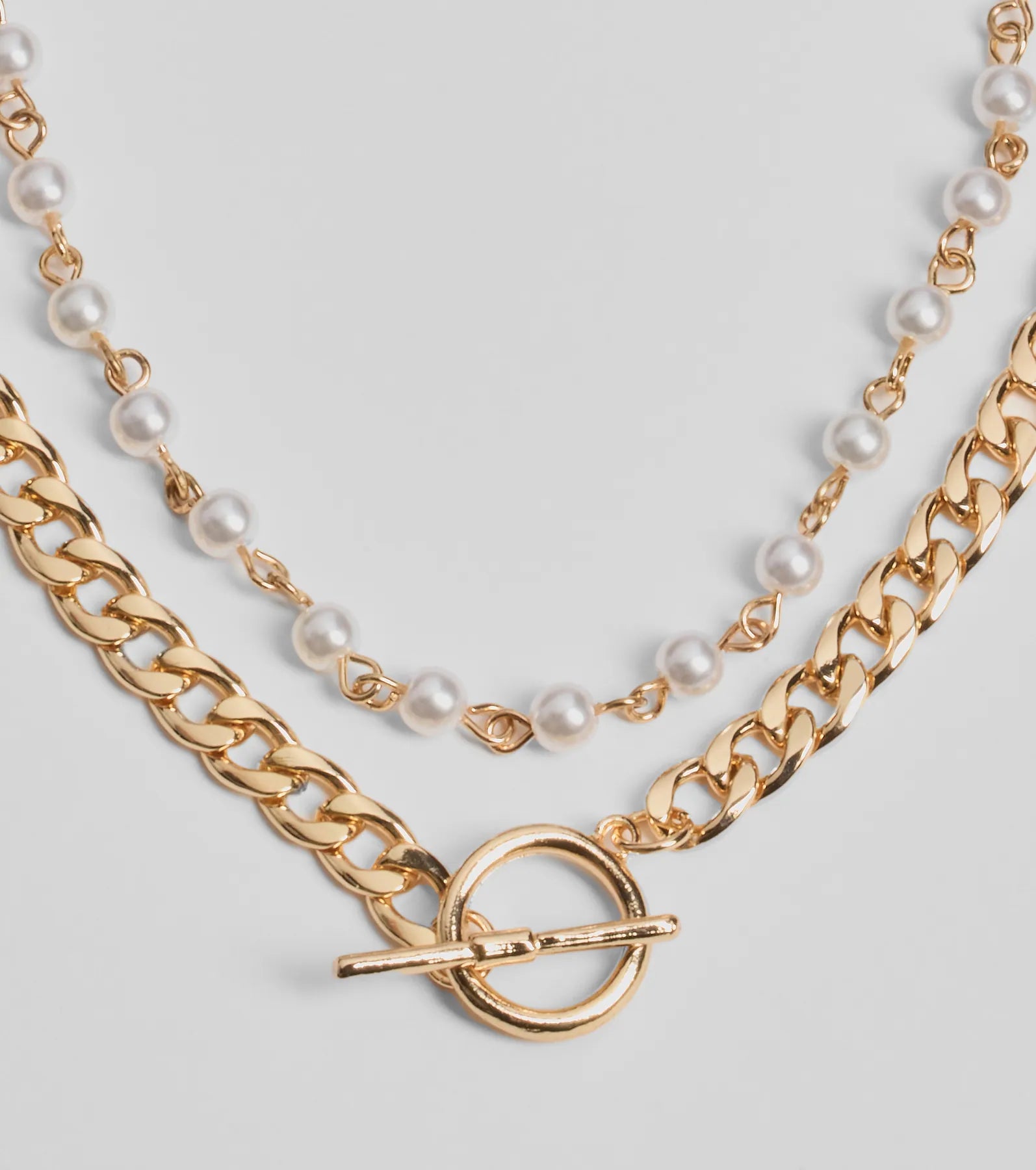 Sleek Glam Two-Pack Chain Necklace Set