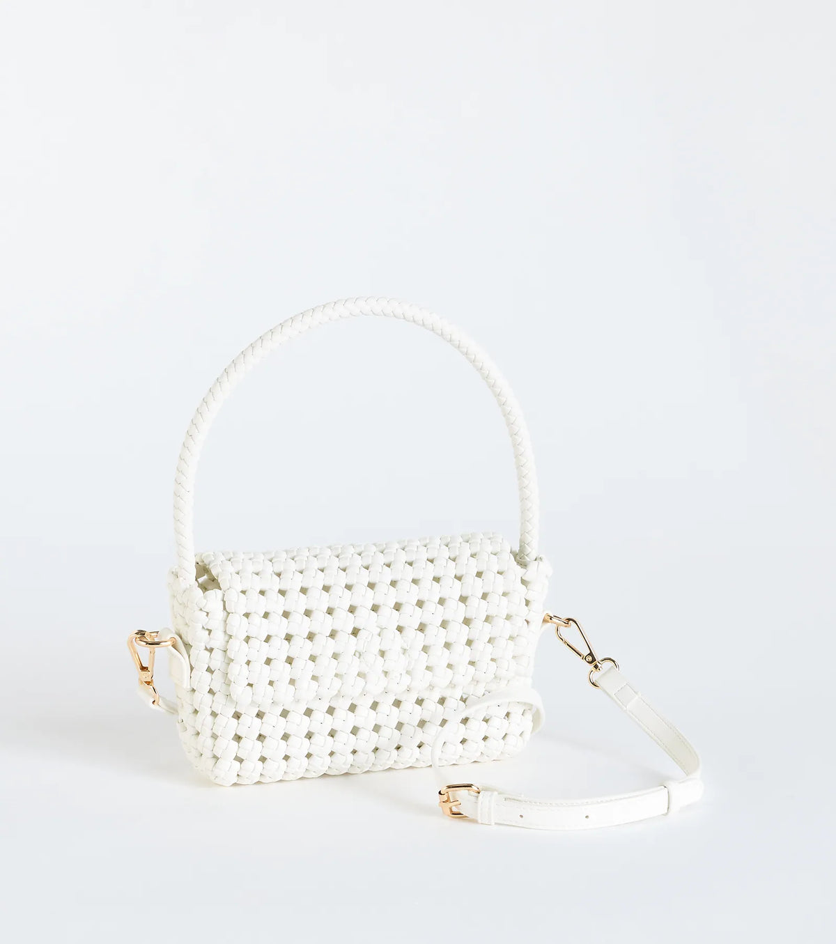 Finishing Touch Woven Shoulder Bag