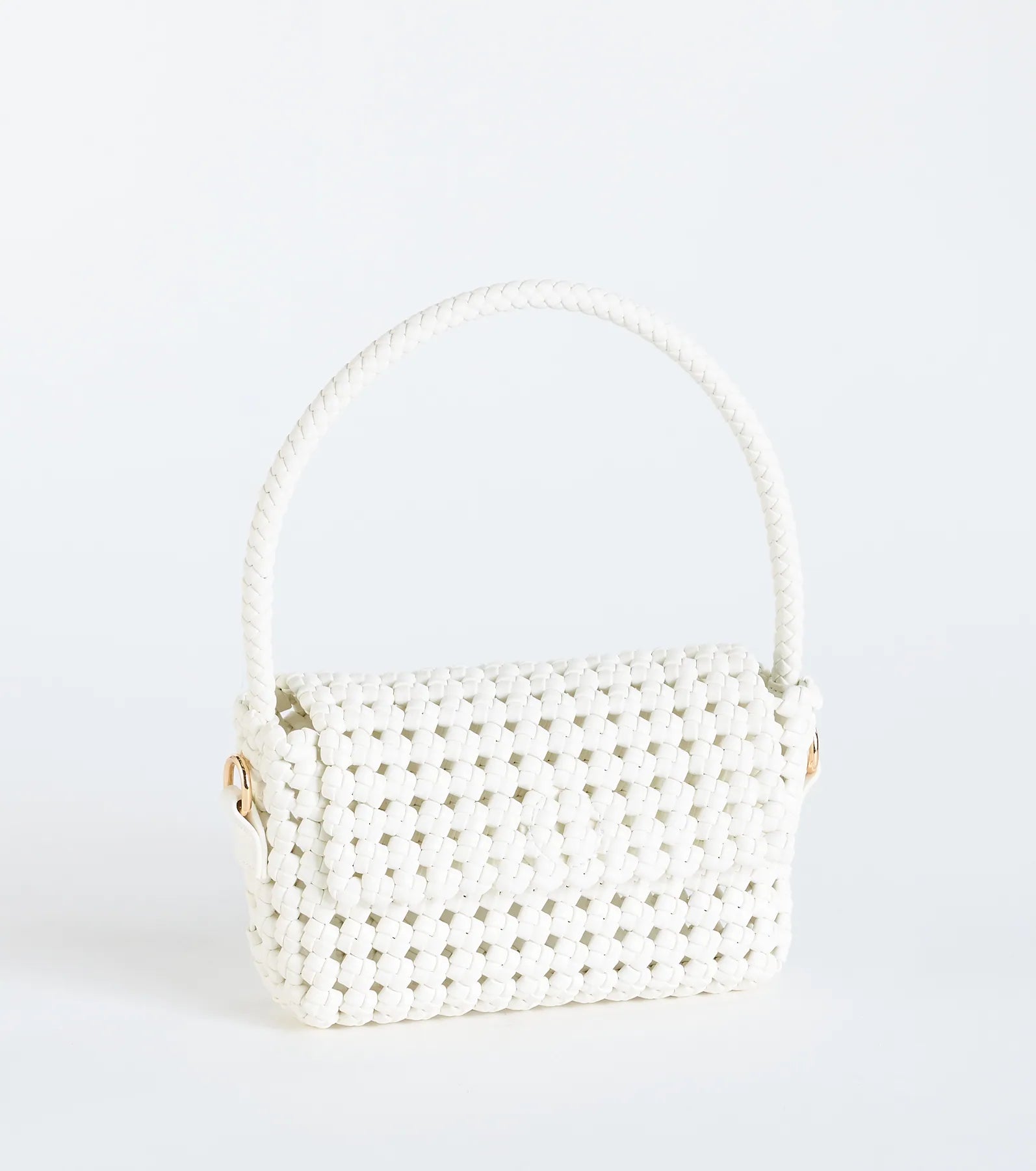 Finishing Touch Woven Shoulder Bag