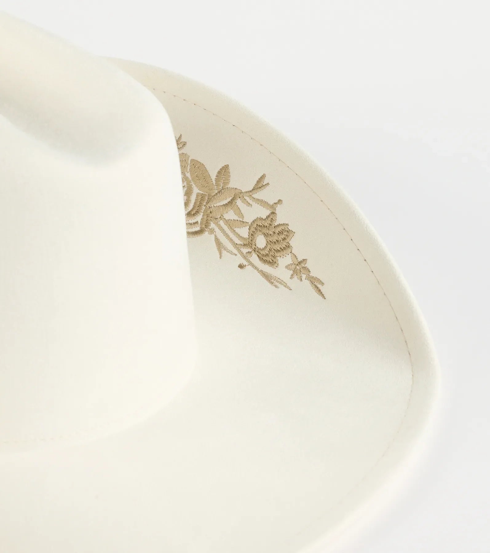 Western Blooms Embroidered Rose Cowboy Hat